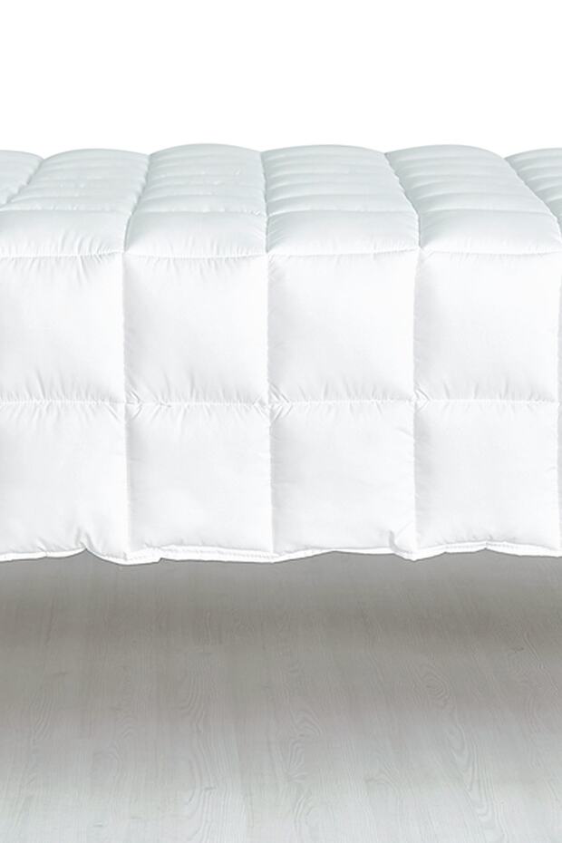Yorgan Microfiber Tek Kişilik 155x215 Cm Dolgun Kare Desenli - 4