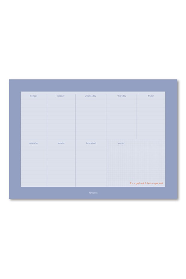 Renkli Haftalık Bloknot - 2