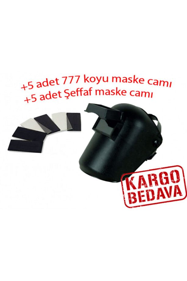 Baş Kaynak Koruyucu Kapaklı Camlı (8X11)  10 Adet Cam - 1