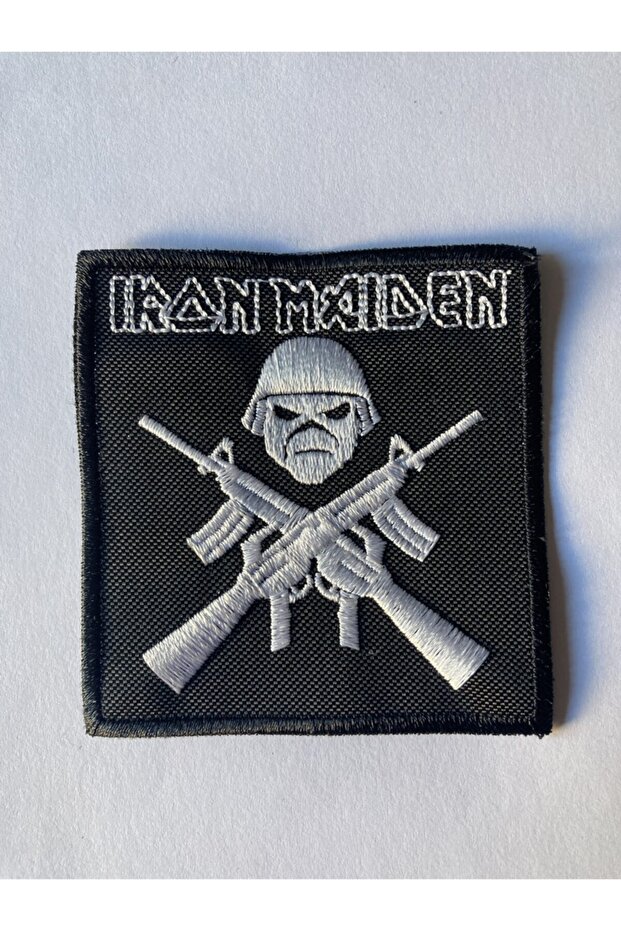 Iron Maiden a Matter of Life and Death - 8 cm X 8 cm Patch Veil with Rigging and Jeans Patch