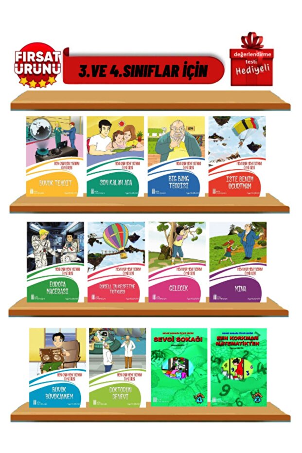 3. Ve 4.sınıflar Için Hikaye Seti (12 Kitap Kutulu Ve Hediyeli)
