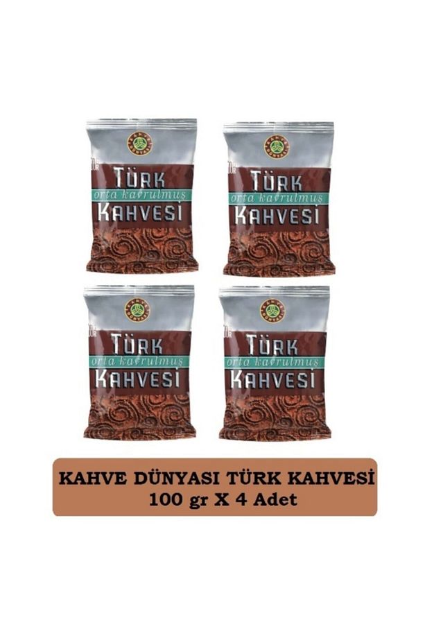 Orta Kavrulmuş Türk Kahvesi 100 Gr X 4 Adet - 1