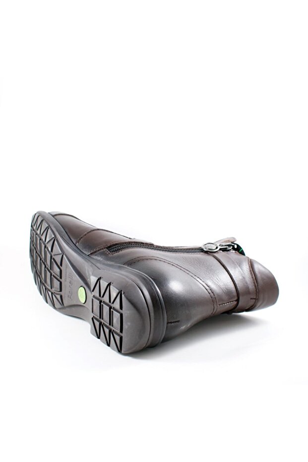 Forellı 18353 Deri Ortopedi Bayan Bot - 4