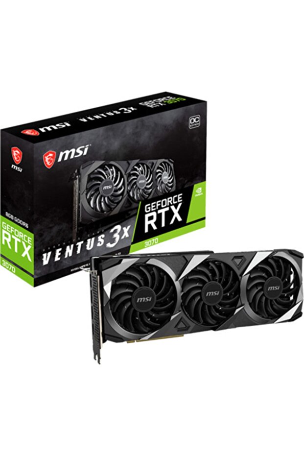 Geforce Rtx 3070 Ventus 3x Plus 8g Oc Lhr Gddr6 256bit Dx12 Gaming (oyuncu) Ekran Kartı - 1