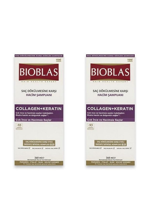 Collagen + Keratin Hacim Şampuanı 360ml X 2 Adet - 1