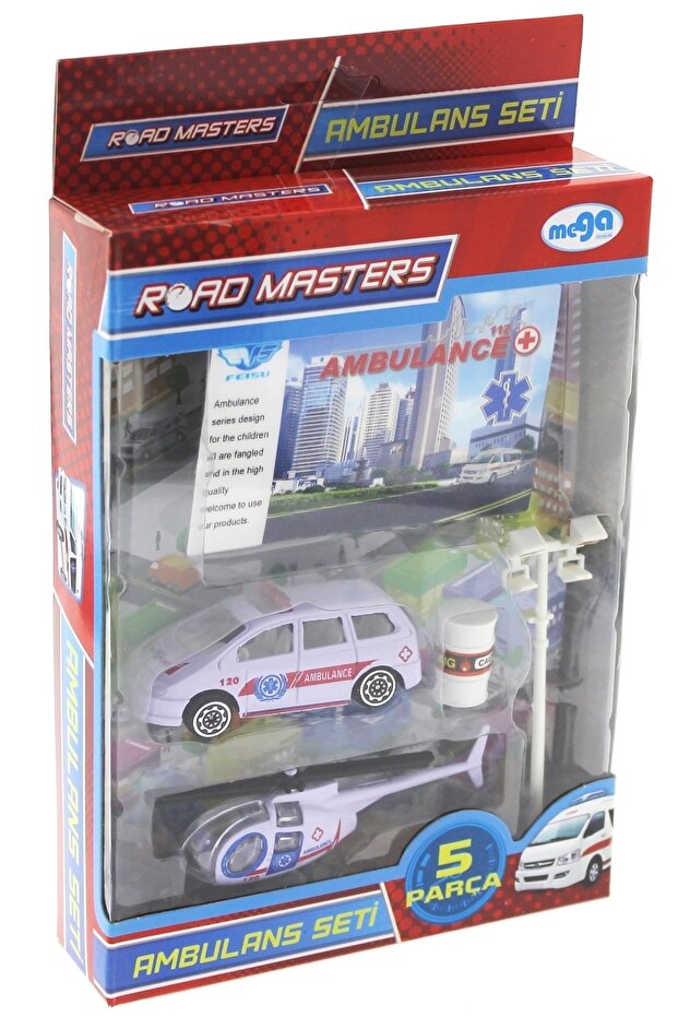 Metal Ambulans Seti 5 Parça - 2