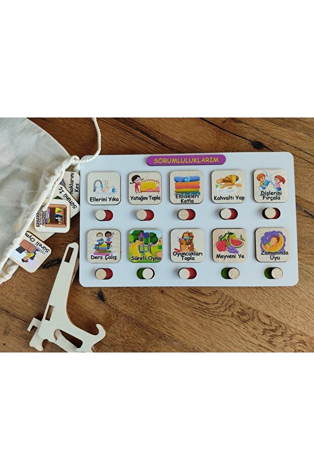 Montessori Small Responsibility Chart and Chore Chart My Daily Routine