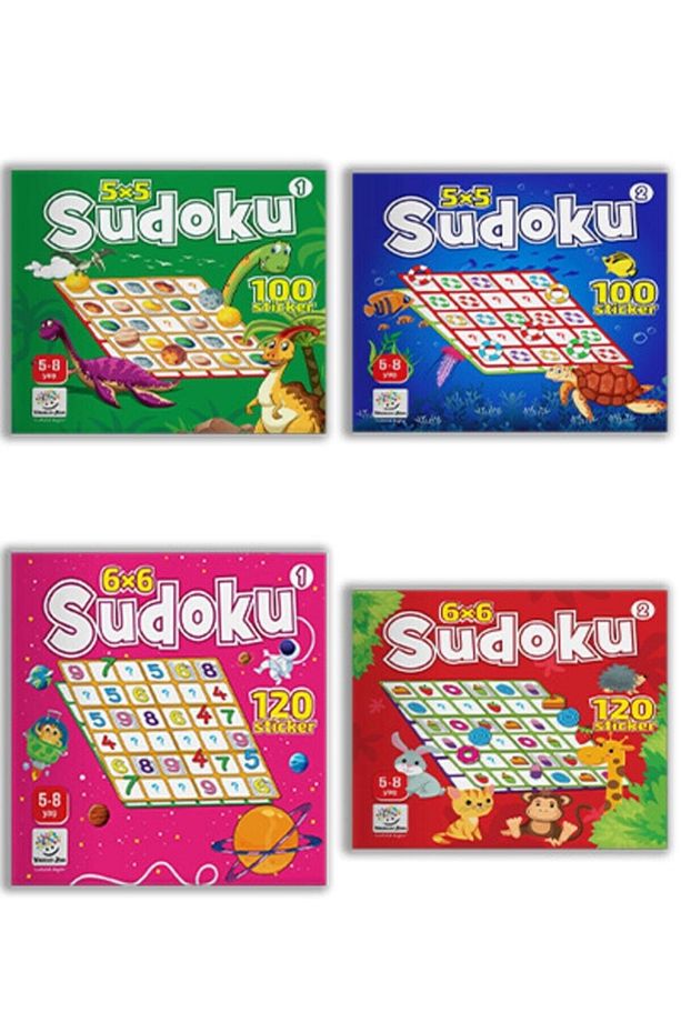 5-8 Yaş Stickerlı Sudoku Seti Yükselen Zeka - 1