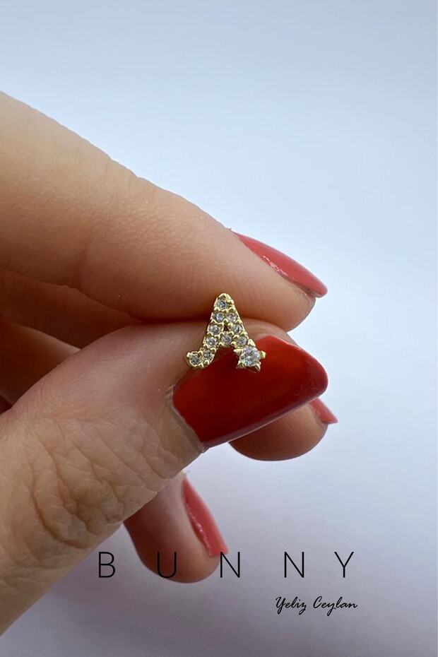 Çelik Harf Piercing Tregus Ve Helix "a" - 4