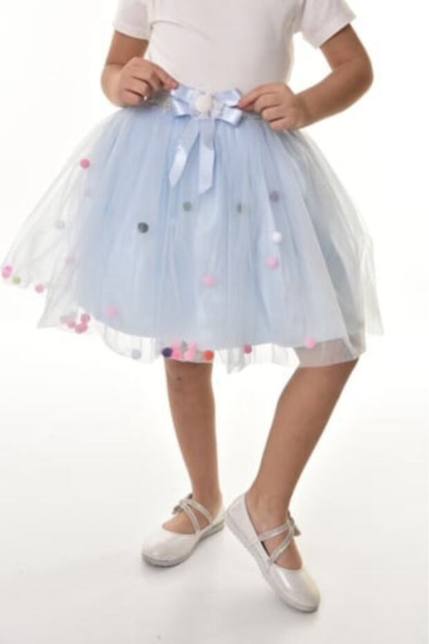 Kız Ponponlu Tütü Etek - 4