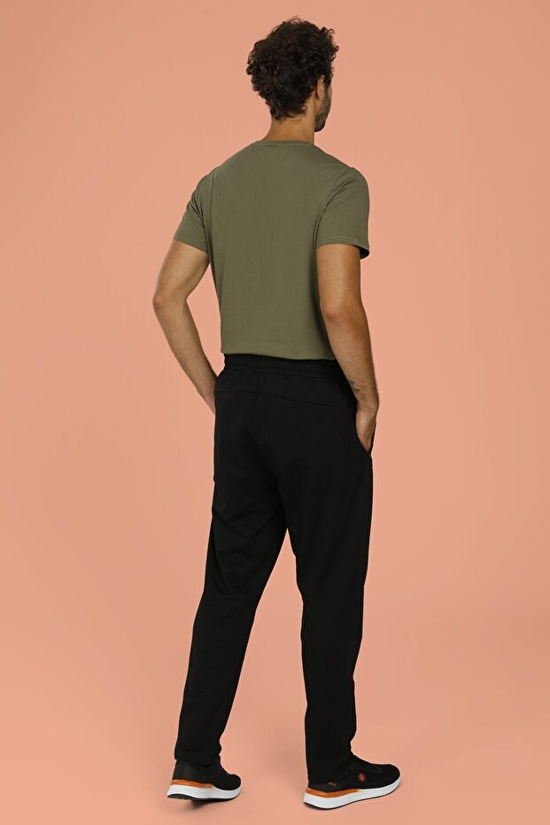 Ct121 Basıc Jogger Siyah Erkek Eşofman Altı - 3