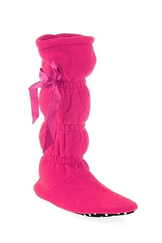 Aqua Fuchsia Color Home Boots Slippers