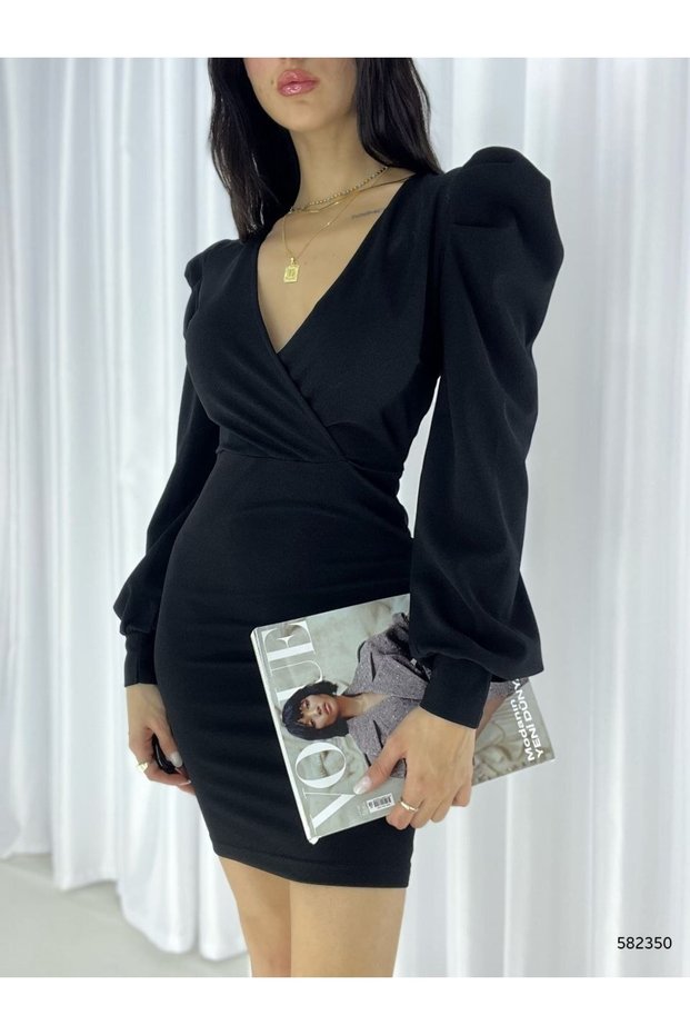 Double Breasted Collar Imported Crepe Fabric Dress Wedding Engagement Promise Graduation