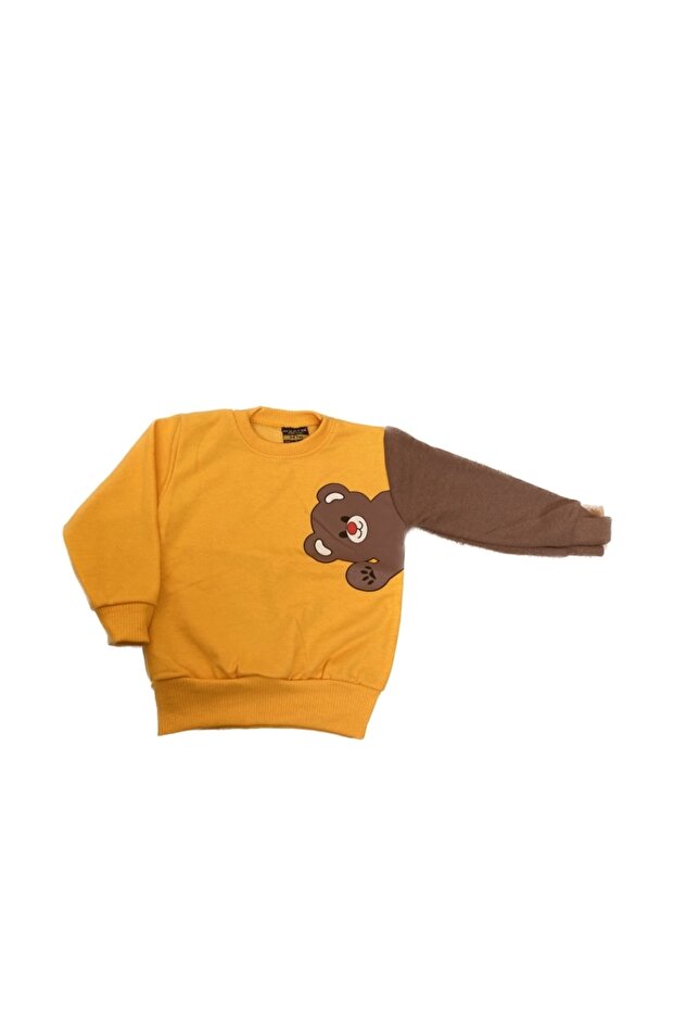 Ayıcık Baskılı Sweatshirt