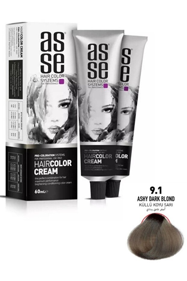 Hair Color Systems Saç Boyası 60 Ml. -9.1 Küllü Koyu Sarı - 1