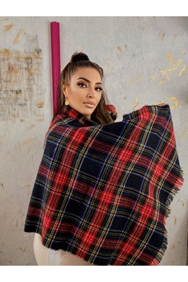 Eșarfă în carouri - 1