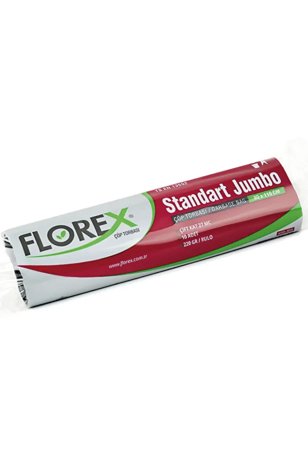 Standart Jumbo Boy Çöp Torbası 80x110 Cm 10'lu Rulo Siyah 10 Rulo (100 Adet) - 4