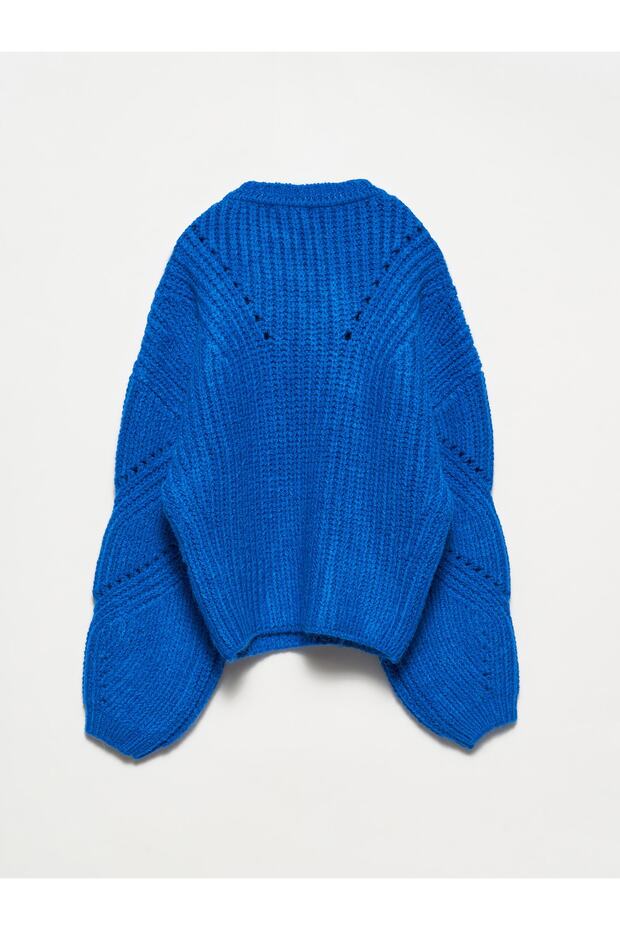 10307 Pullover mit Rundhalsausschnitt und Schnürung - saks - 2