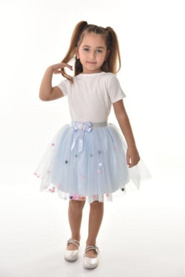 Kız Ponponlu Tütü Etek - 1