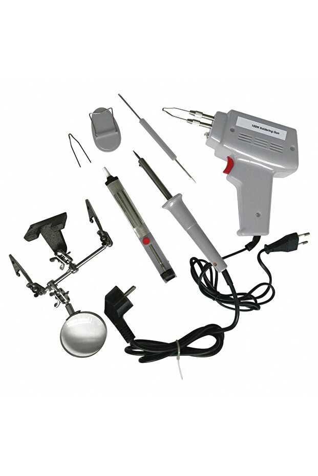 Tabanca Havya Seti Lehim Tabanca Havya Büyüteçli Lehim Havya Standı (taşıma Çantalı) - 2