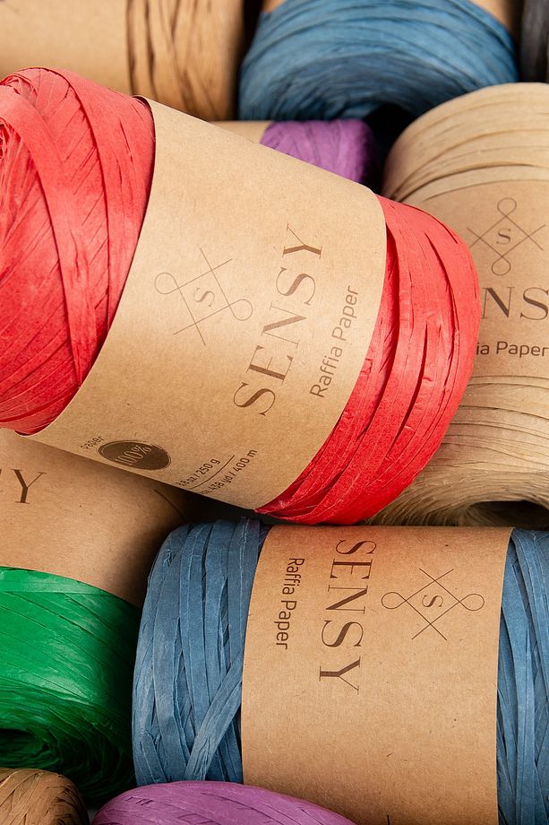 Premium 400 Metre Rafya Ip Çanta Ipi Raffia Ip Kağıt Ip Supla Ipi 250 Gram Kırmızı - 6