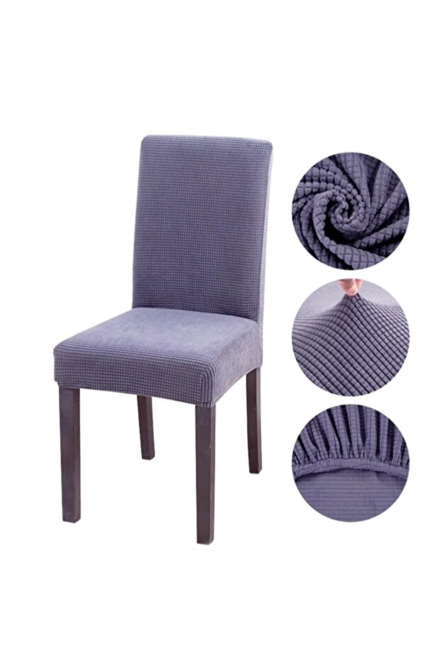 Chair Cover Lycra Washable Flexible Elastic Bamboo Chair Cover Pack of 6