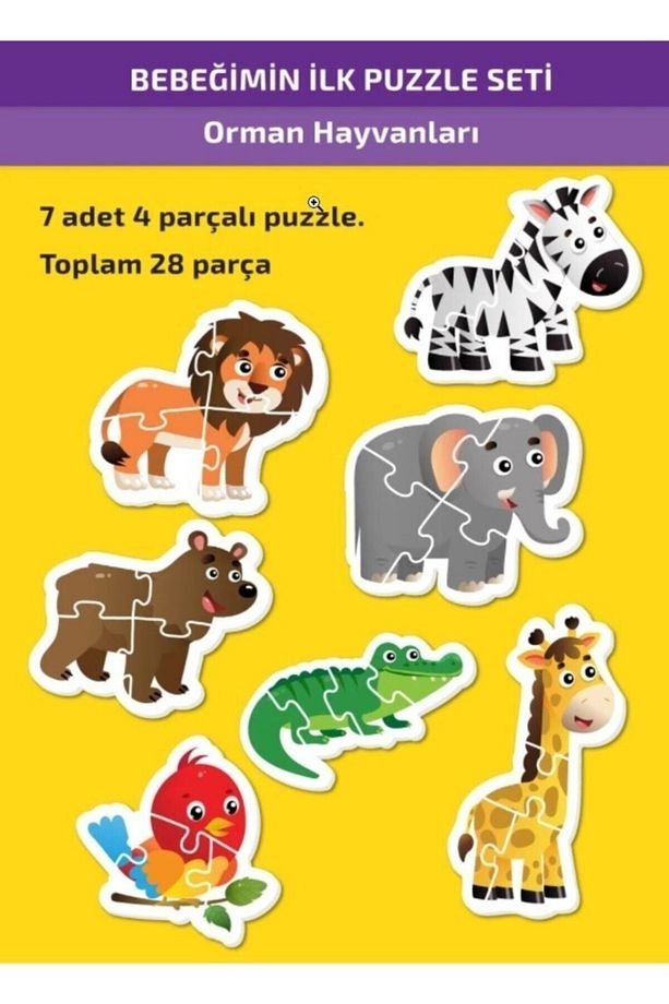 Bebeğimin Ilk Puzzle Seti 1+ Yaş Orman Hayvanları - - 2