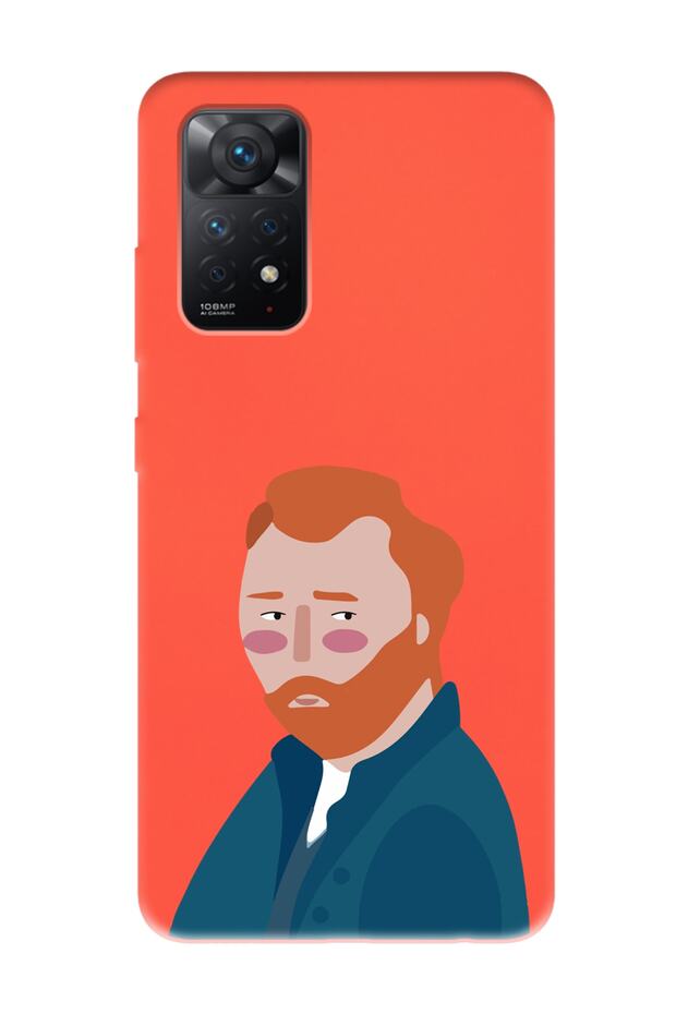 Xiaomi Redmi Note 11 Orange Launch Phone Case with Vincent Van Gogh Design