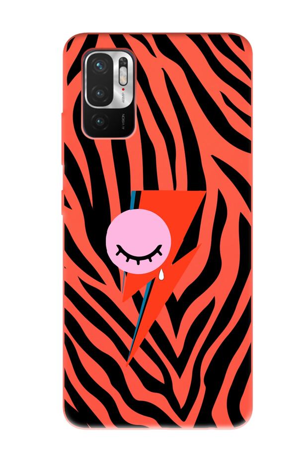 حافظة هاتف Xiaomi Redmi Note 10 5G بتصميم فلاش برتقالي