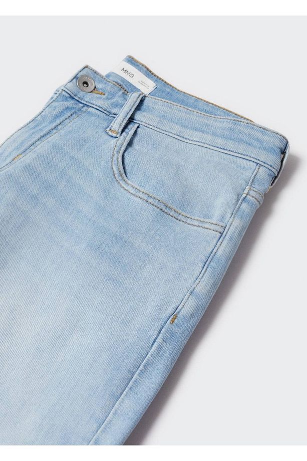 Dar Kesim Denim Bermuda Şort - 8