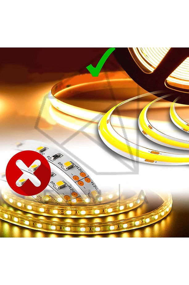5 Metre Şerit Led Mavi Neon Gibi Yanan Yapışkanlı Şerit Led Cob Şerit Led 12 Volt Şerit Led - 5