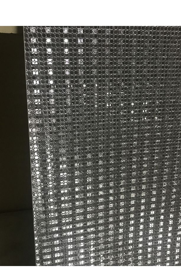 Gümüş Simli Parlak Dekoratif Yapışkanlı Folyo Kaplama Kağıt 45 Cm X 1 Metre Nokta - 4