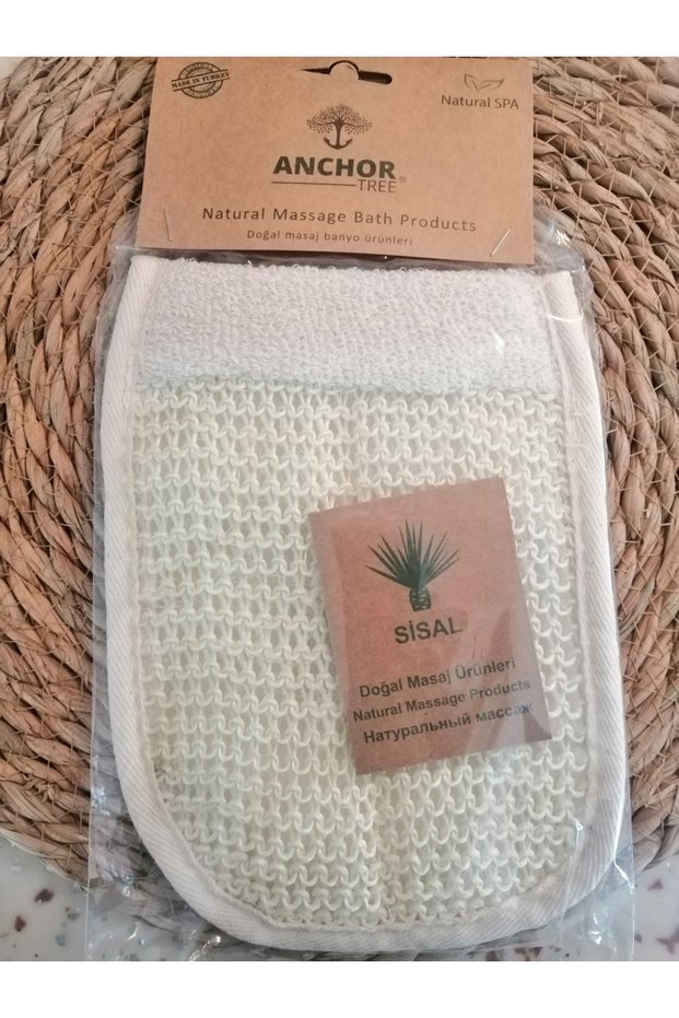 Massage Gloves with Sisal Towel
