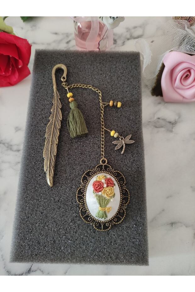 Bookmark Brazilian Embroidery Embroidered Bookmark