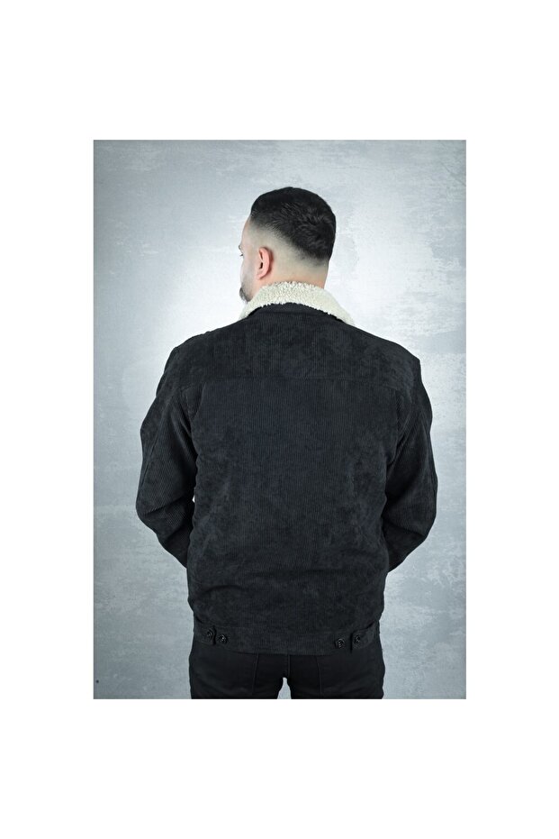 سترة مخملية بأزرار للرجال 91016 - 4