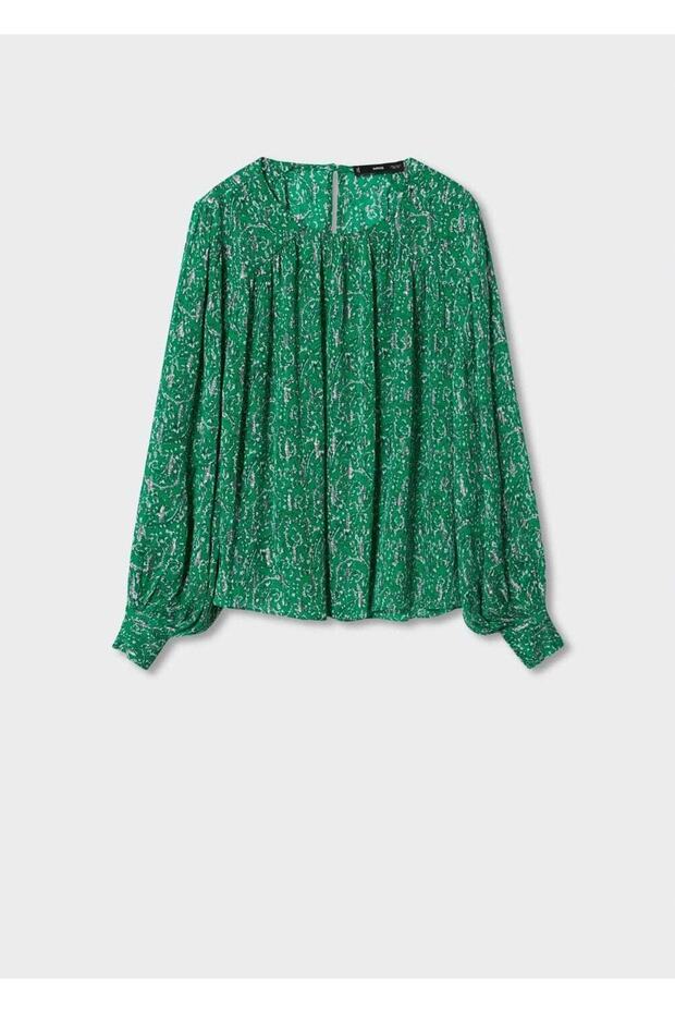 Çiçek Desenli Bluz - 3