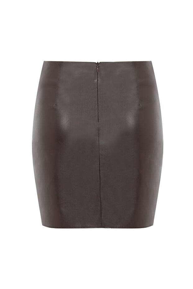 Ester' Drape Detaylı Mini Etek - 2