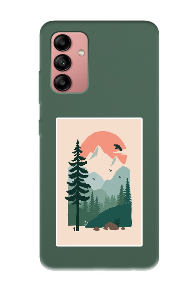 Samsung A04S Lake Forest Design Dark Green Launch Phone Case