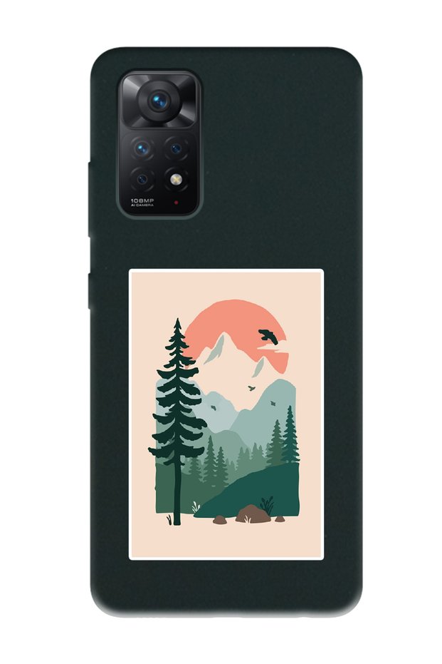 Xiaomi Redmi Note 11 Pro Lake Forest Design Black Launch Phone Case