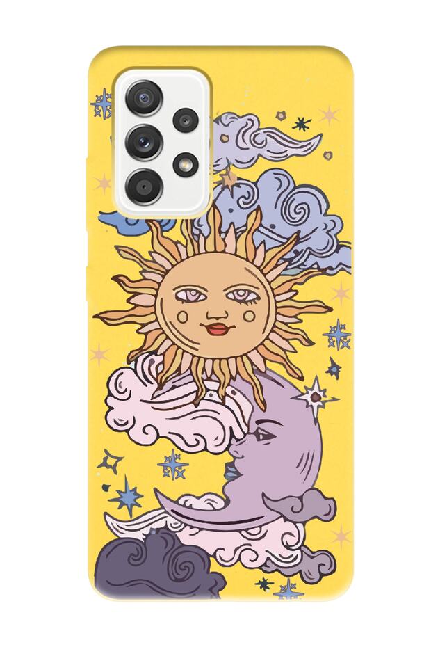 Samsung A23 Solar Retro Design Yellow Launch Phone Case
