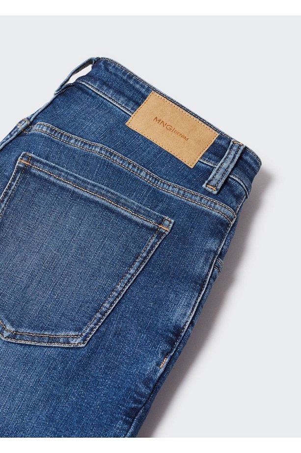 Dar Kesim Denim Bermuda Şort - 8