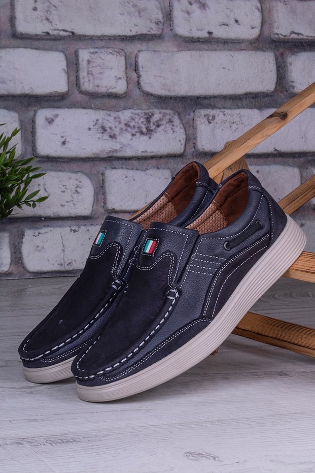 Ayakkabix Tems Genuine Leather Summer Men's Shoes