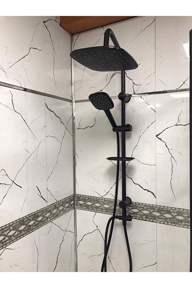 Mat Siyah Tepe Duş Sistemi - 2