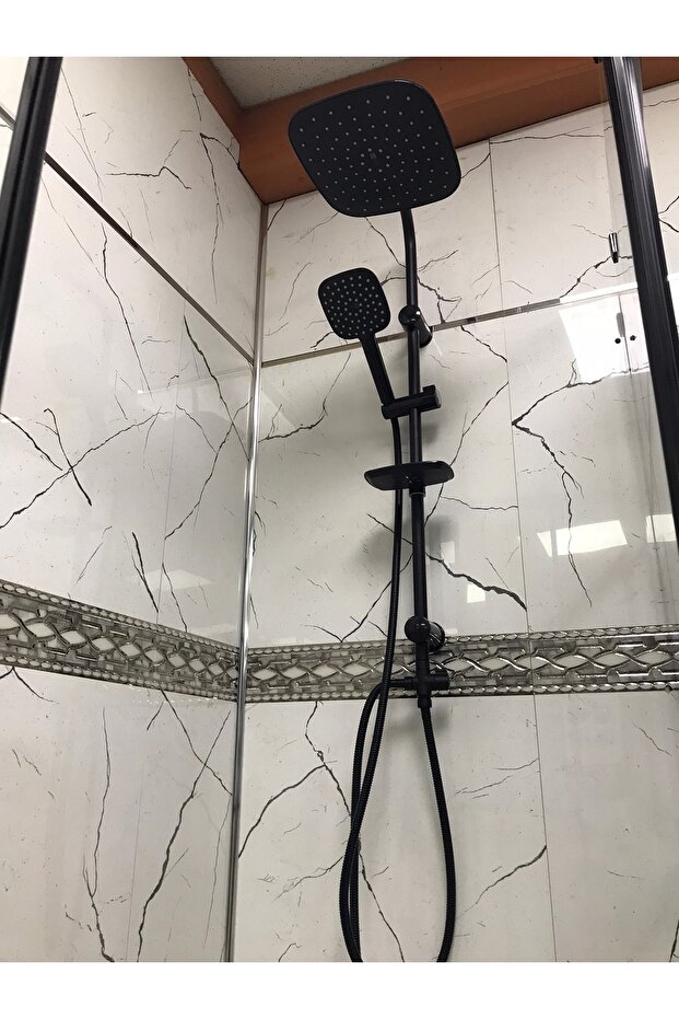 Mat Siyah Tepe Duş Sistemi - 3