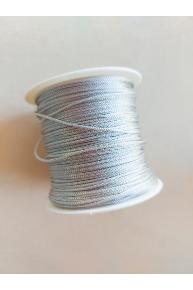 Light Gray Color 100 Meters Parachute Macrame Bracelet Knitting Rope (1.0 Mm)