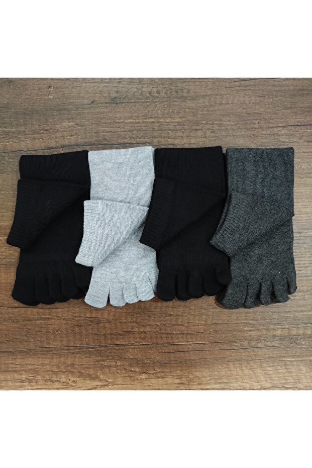 4 Çift Bambu Parmaklı Çorap - 2