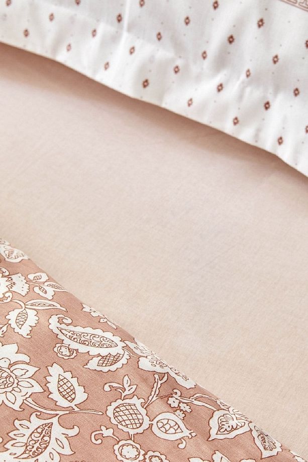 Celerina Pembe %100 Pamuk Tek Kişilik Fitted Nevresim Takımı - 6