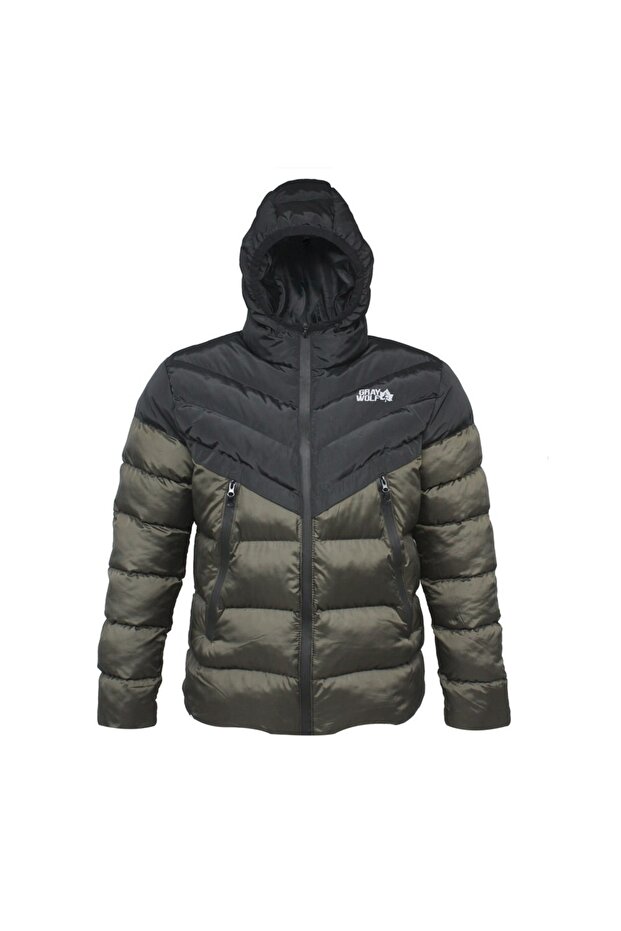 Graywolf Erkek Şişme Mont Kombin Haki-siyah - 1