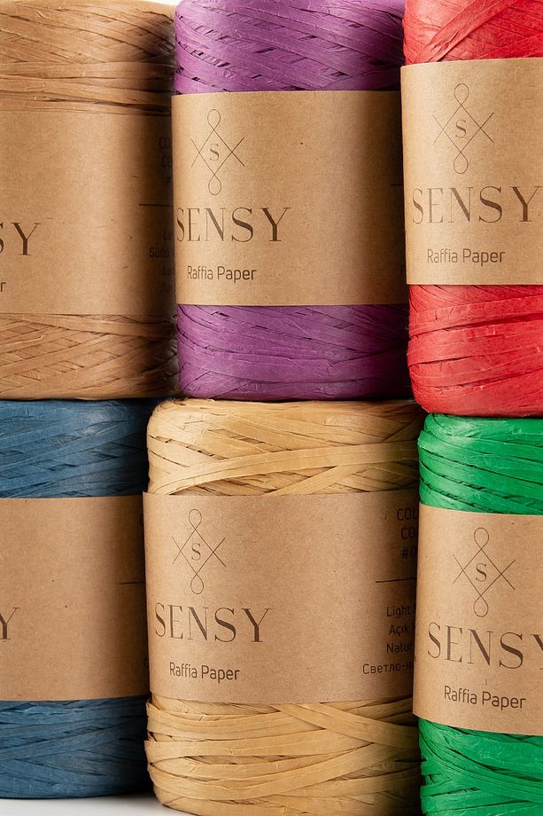 Premium 400 Metre Rafya Ip Çanta Ipi Raffia Ip Kağıt Ip Supla Ipi 250 Gram Kırmızı - 7