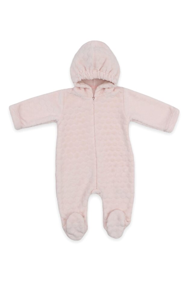 Kapüşonlu Tulum Pembe 70256 - 1